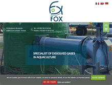 Tablet Screenshot of fox-aquaculture.com